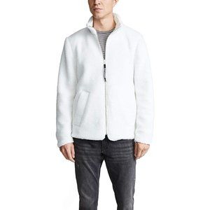 STUTTERHEIM Reversible White Fleece Varby Zip Jacket